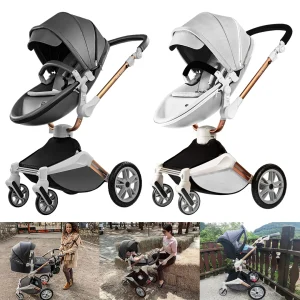3 in 1 Convertible Stroller Newborn Reversible Bassinet