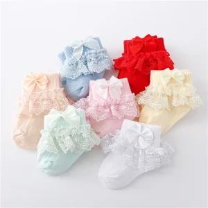 Baby Socks 0-24 Month Cotton Lace