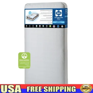 Premium 2-Stage Antibacterial Crib Mattress, 204 Coil , GREENGUARD