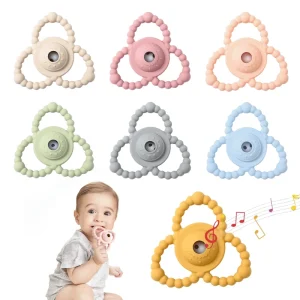 Baby Silicone Montessori Educational Music Rattle