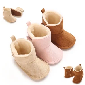 New Baby Boots For Winter Warmth 0-18M Soft Sole, Anti Slip