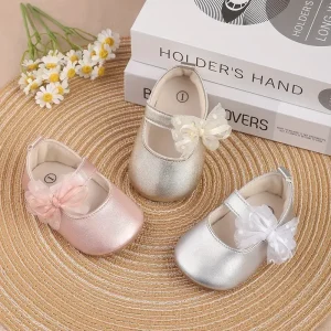 Baby Mary Jane Princess Shoes,  with Butterfly Knot Bow