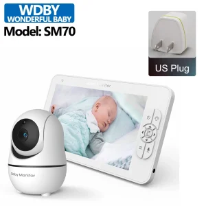 7.0 Inch Video Baby Monitor with 4X Zoom PTZ Camera