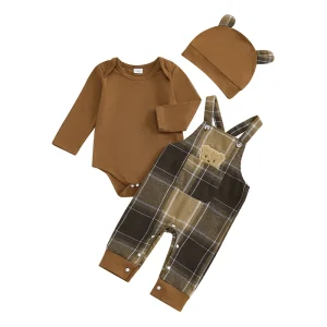 Baby Boys 3PCS Outfit Long Sleeve 0-18M