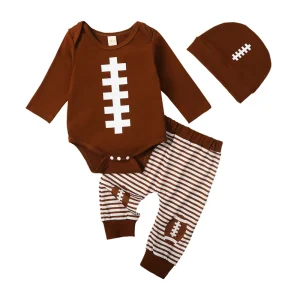 0-18M Baby Boy Girl Football Outfit Romper