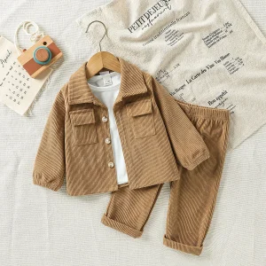 Baby Clothing Solid  Suit Shirt Coat+Pant  3-24M