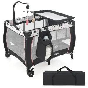 Portable 3-in-1 Baby Travel Crib,Change Table,  Foldable