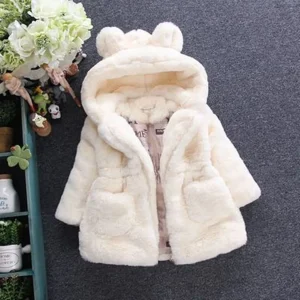 Girls Fashion Warm Hooded Coat