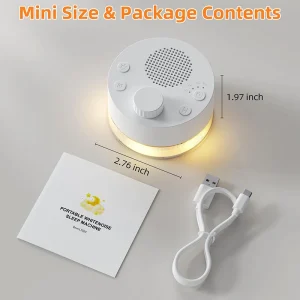 White Noise Machine  Portable Soothing Sounds
