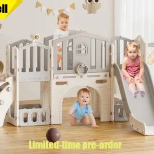 9 In 1 Toddler Slide, Climber Playset Indoor Outdoor- Ages 1 3