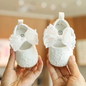 Cute White Lace Baby Girl Princess shoes
