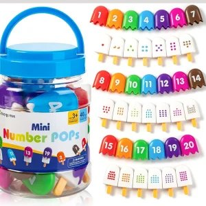 Ice Cream Number Matching Game, Montessori, Sensory, Educational