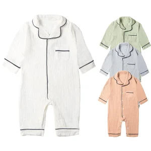 Baby Sleepwear Organic Cotton Muslin Romper