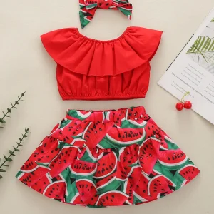Baby summer skirt set