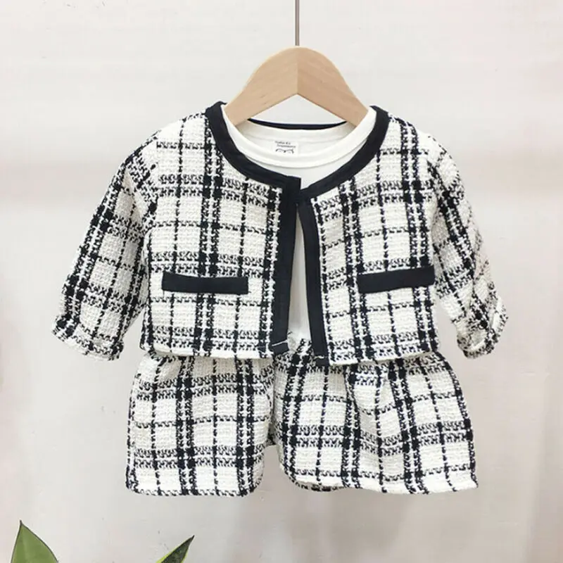 2Pcs Plaid Party Clothes Girl Fashion-1-6 yrs - Image 3