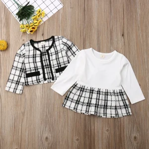 2Pcs Plaid Party Clothes Girl Fashion-1-6 yrs - Thumbnail Image 5