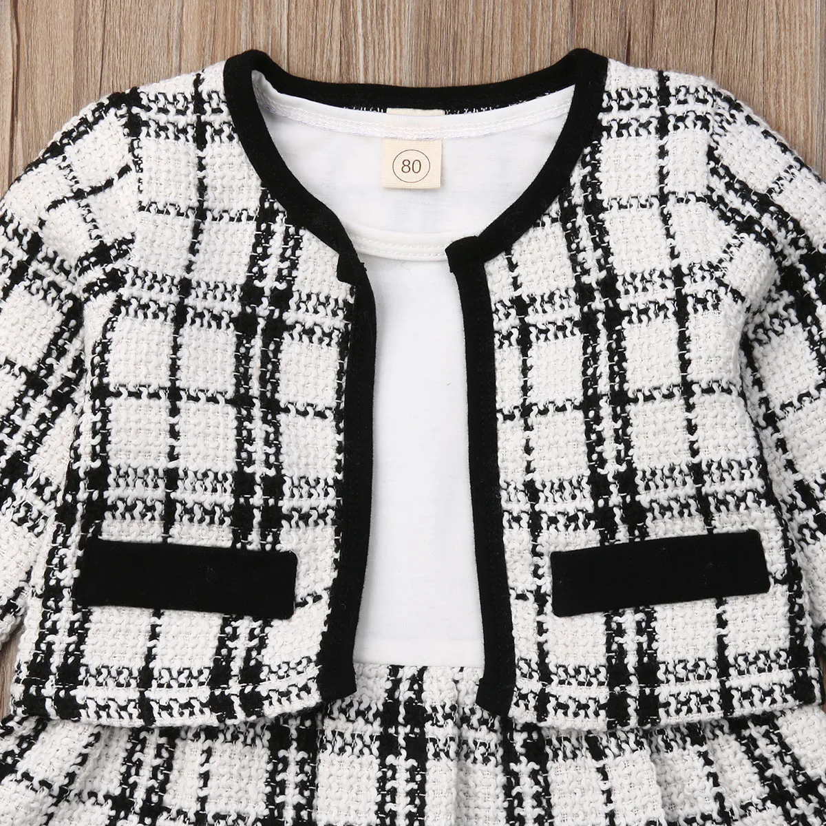 2Pcs Plaid Party Clothes Girl Fashion-1-6 yrs - Image 6