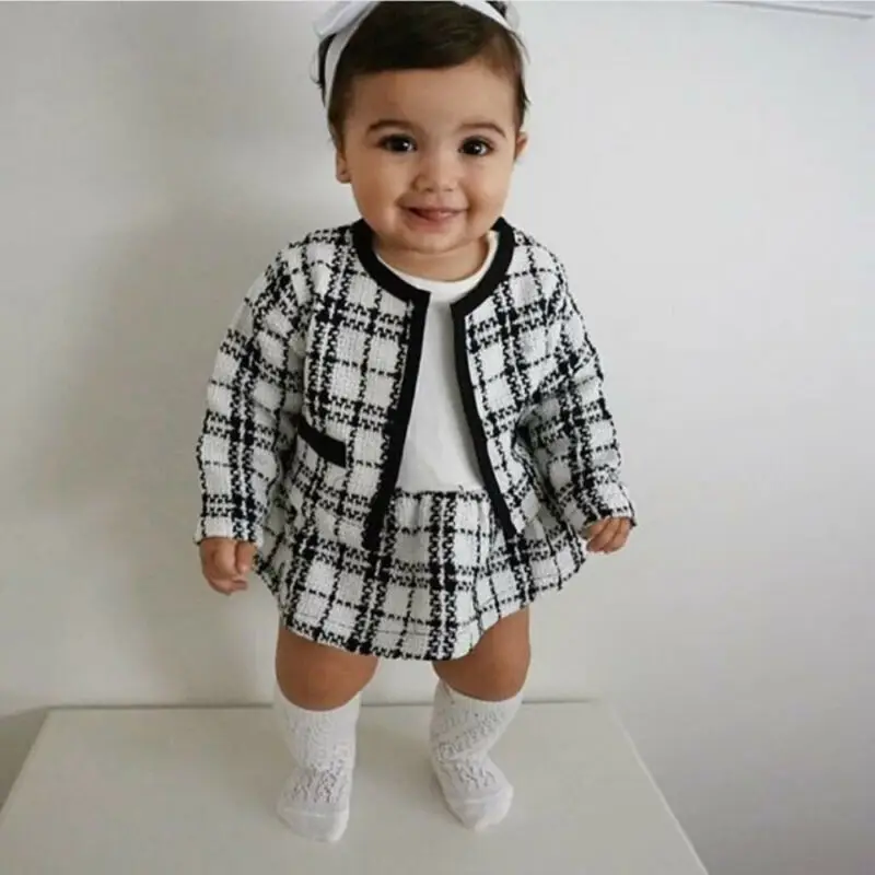 2Pcs Plaid Party Clothes Girl Fashion-1-6 yrs - Image 4