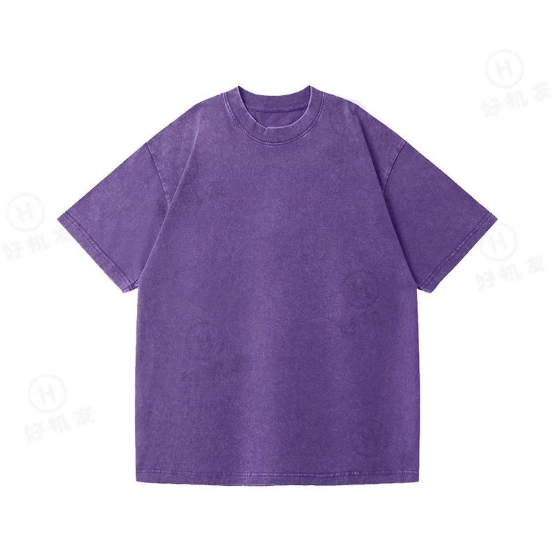 High Quality American Vintage Washed Cotton T-shirt - Image 8