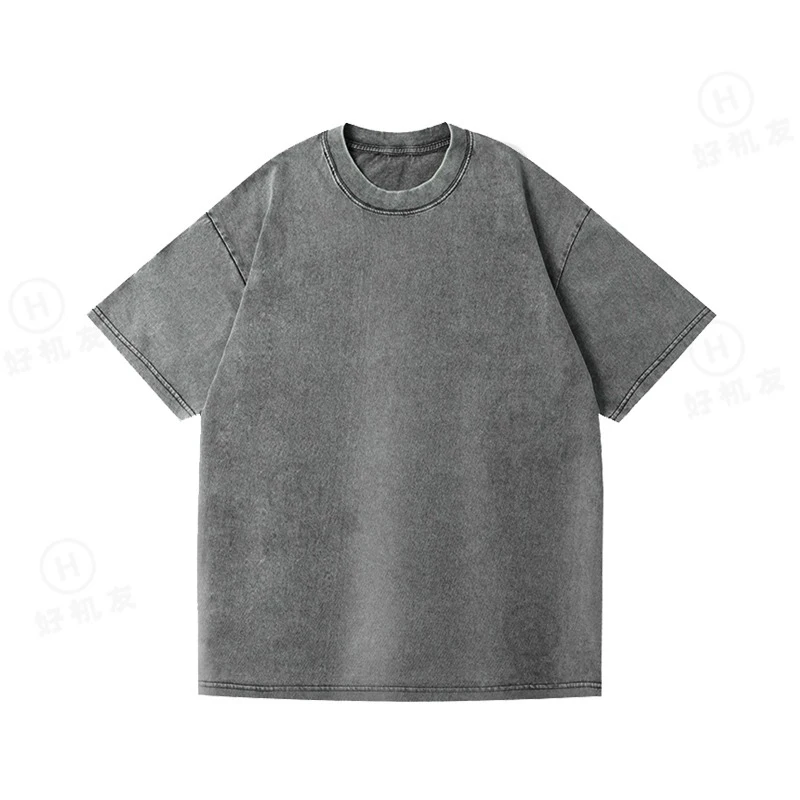 High Quality American Vintage Washed Cotton T-shirt - Image 10