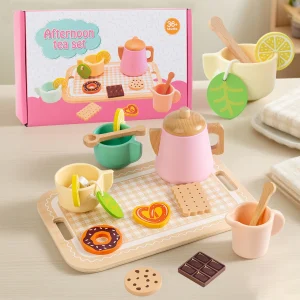 Montessori Wooden Pretend Tea Party Set
