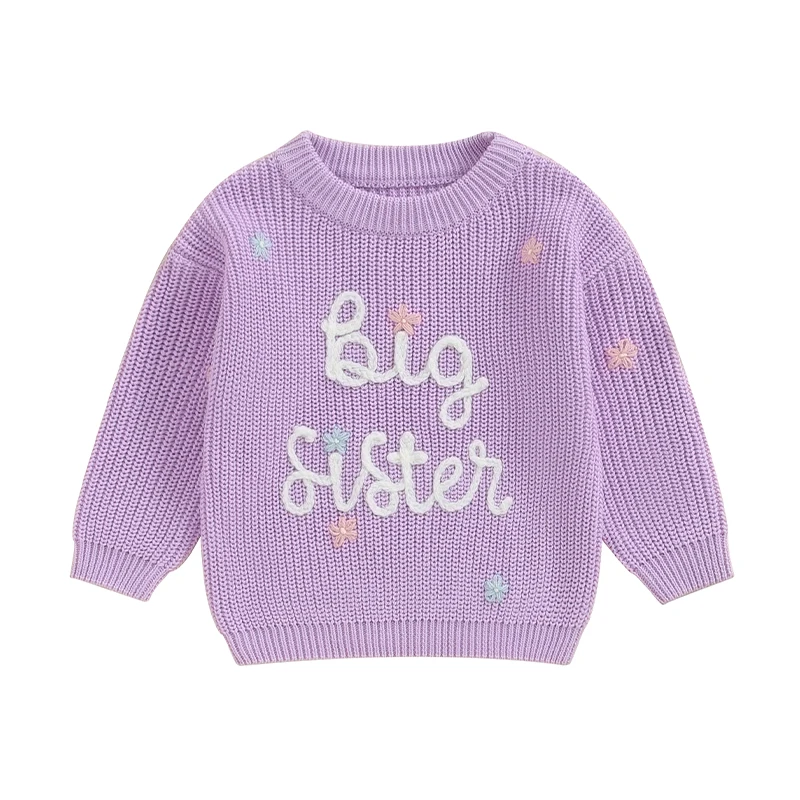 5 colors-Toddler/Infant Big Sister Sweater 12m-5yrs - Image 7