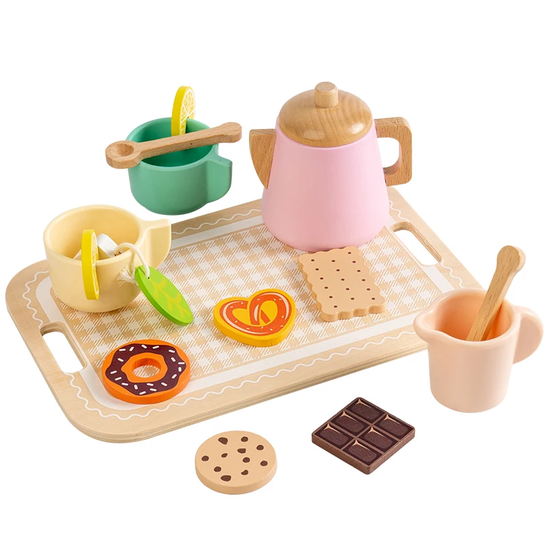 Montessori Wooden Pretend Tea Party Set - Image 7