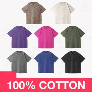 High Quality American Vintage Washed Cotton T-shirt