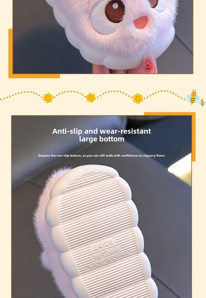 Children's Cute Rabbit Cartoon Slippers - Image 9