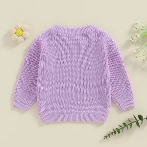 5 colors-Toddler/Infant Big Sister Sweater 12m-5yrs - Thumbnail Image 3