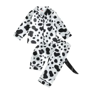Satin Long Sleeve Print- Shirt-Pants - Thumbnail Image 7