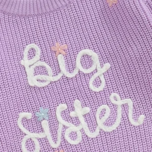 5 colors-Toddler/Infant Big Sister Sweater 12m-5yrs - Thumbnail Image 6