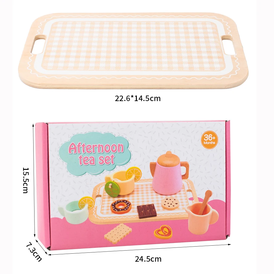 Montessori Wooden Pretend Tea Party Set - Image 6