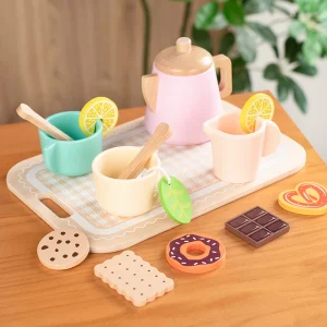 Montessori Wooden Pretend Tea Party Set - Thumbnail Image 2