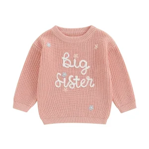5 colors-Toddler/Infant Big Sister Sweater 12m-5yrs - Thumbnail Image 10