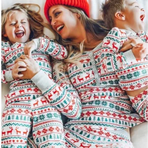 Christmas Family Matching- 2 Pieces Pajamas, Baby Romper - Thumbnail Image 5
