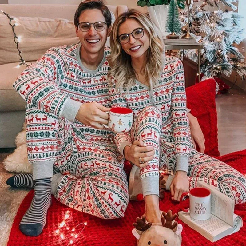Christmas Family Matching- 2 Pieces Pajamas, Baby Romper - Image 3